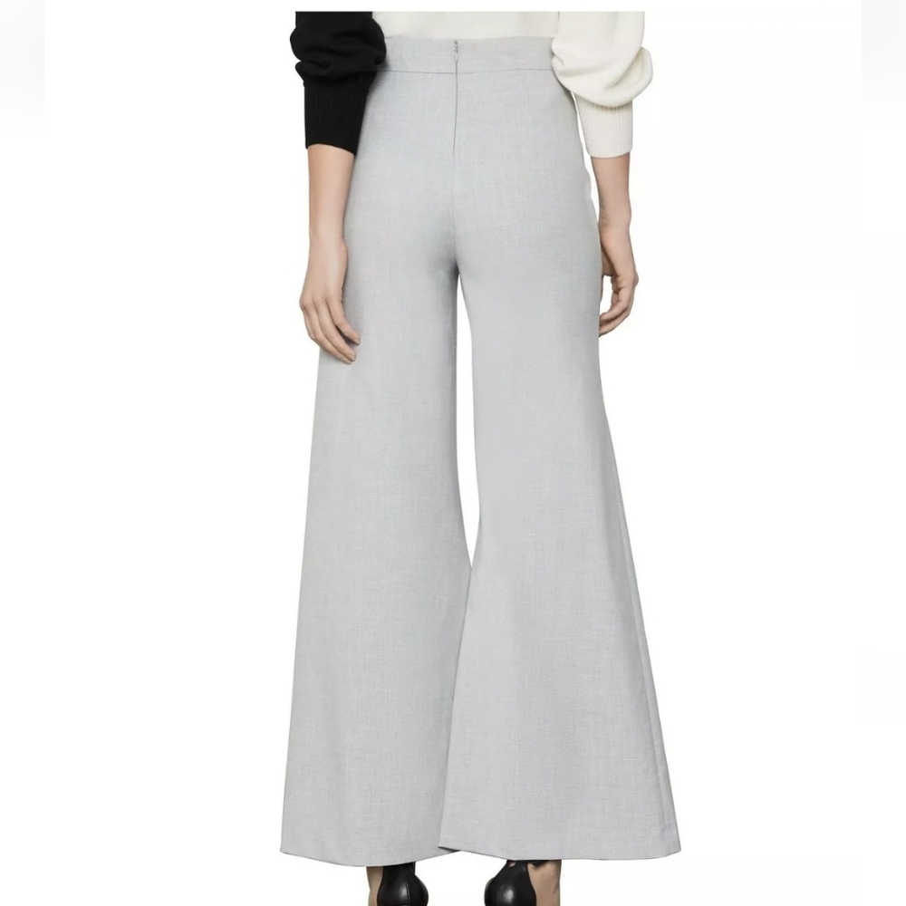 BCBGMaxAzria Gray Wide Leg pants New L large - Picture 2 of 13